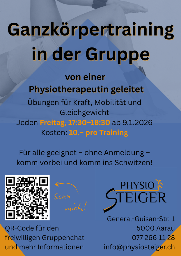 Flyer Ganzkörpertraining in der Gruppe